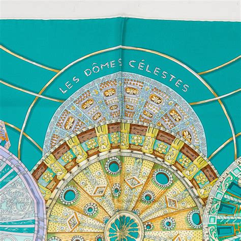 les domes celestes hermes|HERMES Silk Les Domes Celestes Scarf 90.